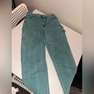 Pacsun Teal High Rise Carpenter Jeans Size 26
